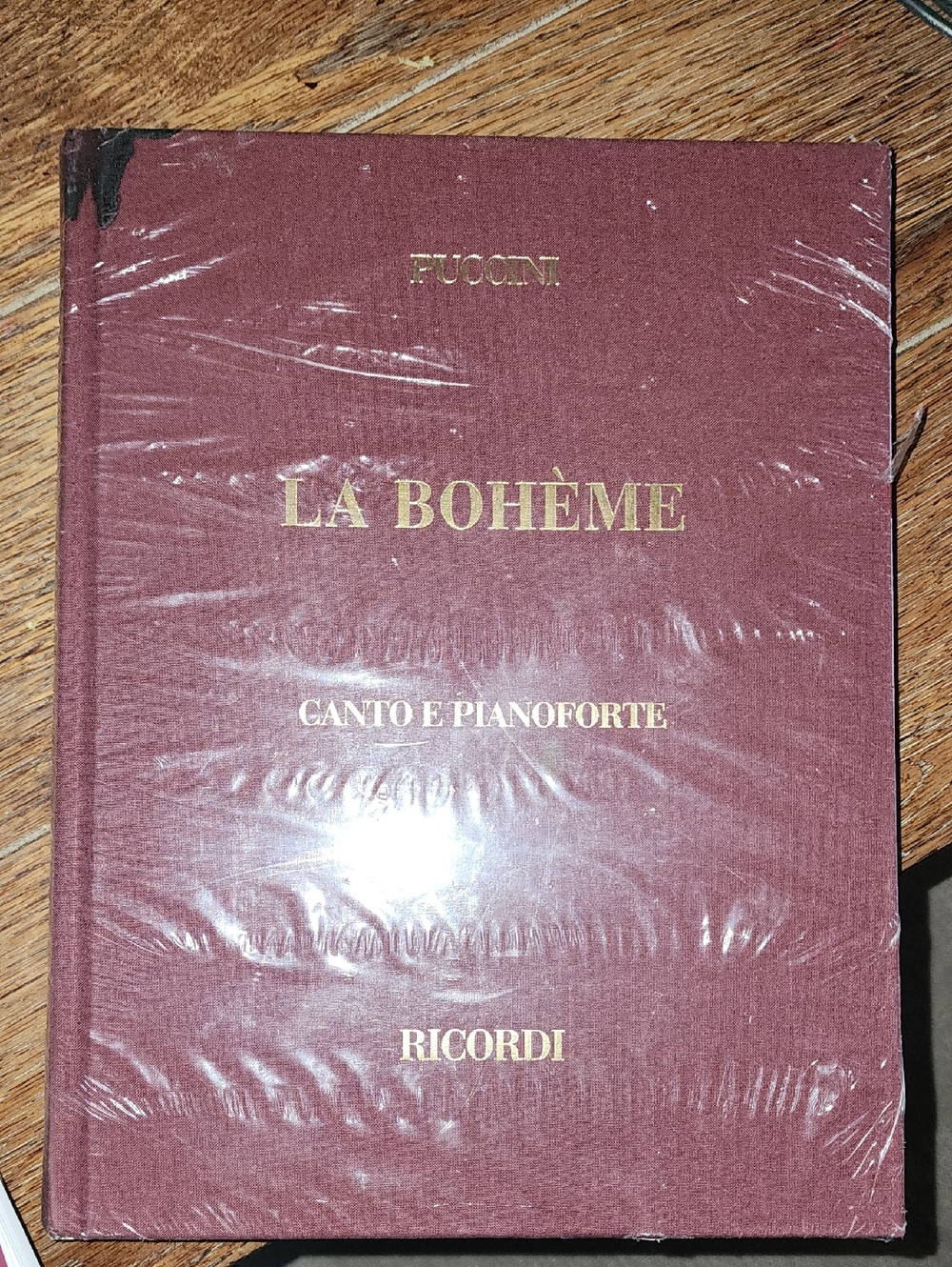 La Bohème Sheet Music - Rubric Burgundy Hardcover